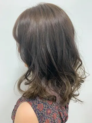 カラー アンニュイヘア/ 顔周りカット/眞弓萌のヘアスタイル