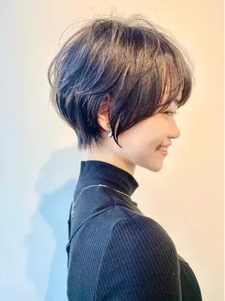 ショート カラー ⭐️小顔ショート⭐️ 大鷲拓海のヘアスタイル