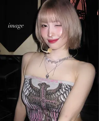 ミディアム レイヤーカット/ 縮毛矯正/ミサキ💐のヘアスタイル