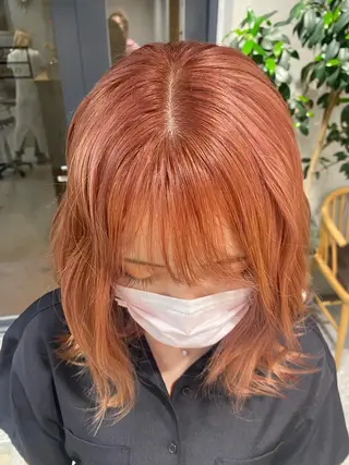 カラー ﾃﾞｻﾞｲﾝｶﾗｰ 🤍ｼﾉﾌﾞ🤍のヘアスタイル