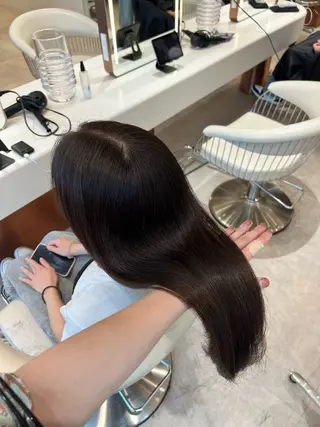 ミディアム カラー ✨髪質改善 縮毛矯正 艶髪 立川 コウキ✨のヘアスタイル