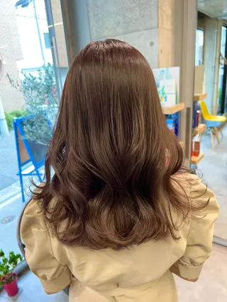 ロング カラー shiho︎🌟/ 髪質改善カラーのヘアスタイル