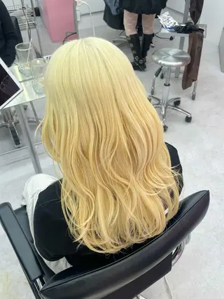 ロング ハイトーン/レイヤー カット/harukaのヘアスタイル