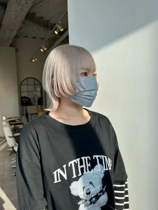 ショート カラー 大阪ウルフカット ハッシュカットのヘアスタイル