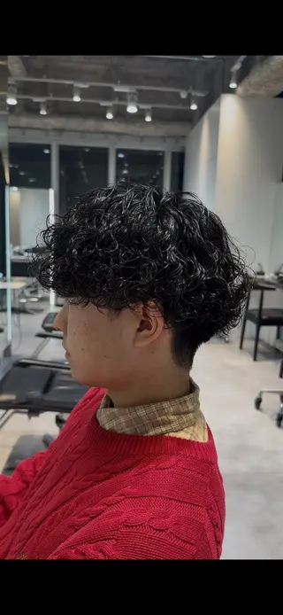 ショート パーマ 似合わせパーマ🔥 河浪  大智のヘアスタイル