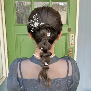 ミディアム ヘアアレンジ BRITS 渡辺 菜々子のヘアスタイル