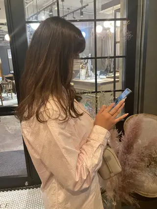 セミロング 透明感カラー🫧 nanohaのヘアスタイル