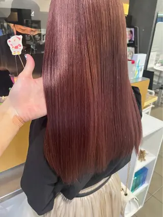 ロング カラー uni 江坂🦋 木下風子のヘアスタイル