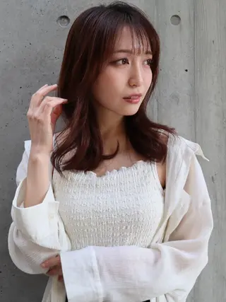 ミディアム カラー セシルヘアー神戸元町 MANAMIのヘアスタイル