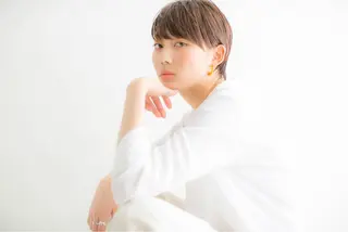 ショート 髪質改善ストレート、 カラー清野雄大のヘアスタイル