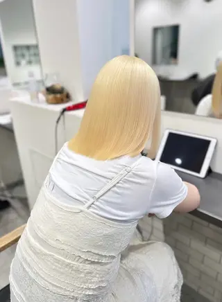 ミディアム カラー ハイトーン /ブリーチ/miyuのヘアスタイル