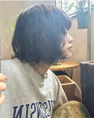 ショート カラー パーマ ヘアアレンジ 遼太郎 /渋谷アシスタントのヘアスタイル