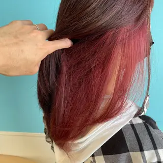 ミディアム カラー 日置 大智のヘアスタイル