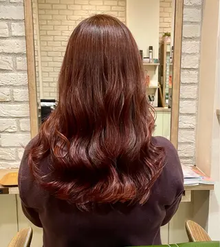 ロング カラー 清水 有実子のヘアスタイル
