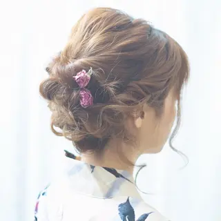 ミディアム ヘアアレンジ Blue所属・透明感カラー 🫰🏻💗 高橋舞のその他イメージ