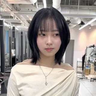 ミディアム レイヤーカット/ 堀匠吾のヘアスタイル