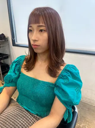 ミディアム カラー ヘアアレンジ stylist/蛯谷 珠里のヘアスタイル