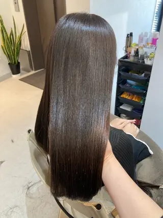 ロング ✨色持ちの良い艶 カラー✨蟹江真世のヘアスタイル