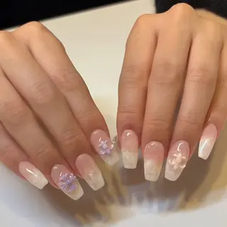 ネイル ️🩵Merci Miyu 南堀江️のネイルデザイン