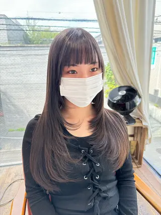 ロング カラー パーマ ヘアアレンジ メンズ 暖色系/透明感 治野心のヘアスタイル