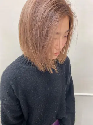 ショート カラー レイヤーウルフ エクステ磯部のヘアスタイル