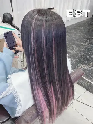 ロング ヘアアレンジ メンズ カラー M. KURUMIのヘアスタイル