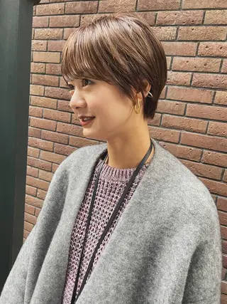 ショート カラー センスをお届けします 大谷将生INFPのヘアスタイル
