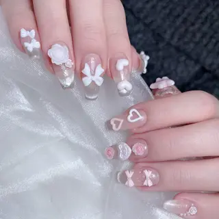 ネイル MoMoA Nail ネイル長さ出し専門店のネイルデザイン