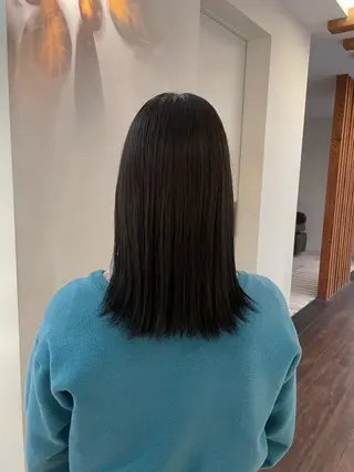 セミロング ホリグチ ルナのヘアスタイル