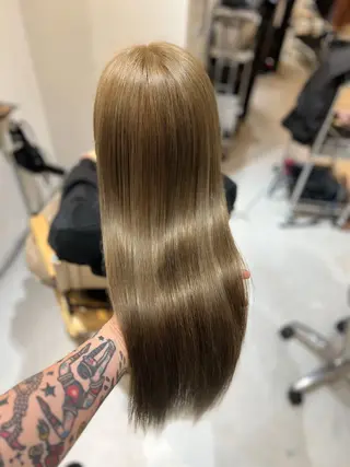 ロング カラー ヘアアレンジ ✨韓国/外国人風✨ 江原巧のヘアスタイル