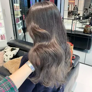 セミロング カラー ハッシュカット/ハイ トーン/MANAMIのヘアスタイル