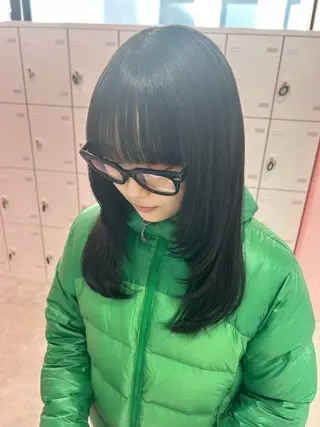 ロング カラー エフェクトブリーチ／ レイヤーカット／翔のヘアスタイル