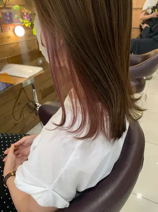 カラー Ancheri by flammeum戸塚店所属・ひな/ボブカット/ ブリーチなしWカラーのヘアスタイル