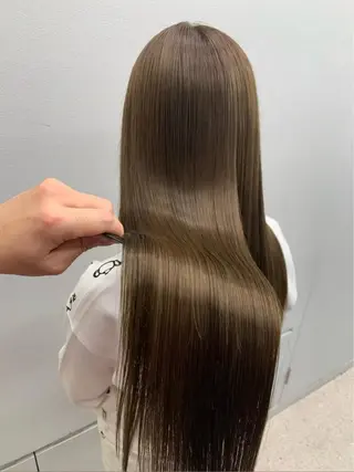 ロング カラー 🫧ナオ🫧 /韓国 ヘア/ マンツーマンのヘアスタイル