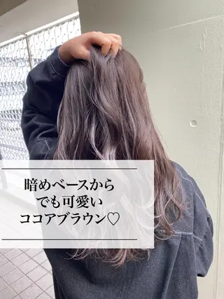 ロング カラー 進 詩織のヘアスタイル