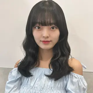 セミロング カラー レイヤー/艶カラー/ Natsuho💞のヘアスタイル