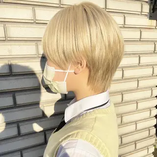 ショート カラー 🦋韓国系指名No1 店長/圓山 祐也🦋のヘアスタイル