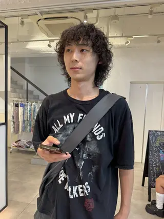 ミディアム パーマ メンズ 🇰🇷カルマパーマ kaito🇰🇷のヘアスタイル