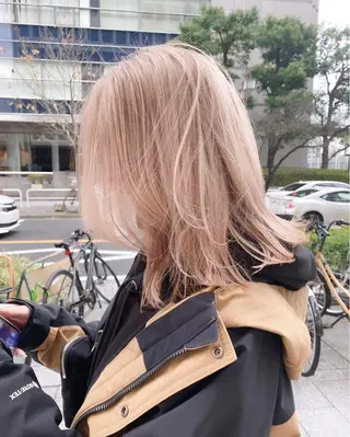 ミディアム カラー 加藤 利基のヘアスタイル