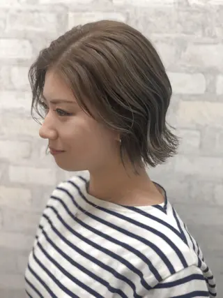 ミディアム カラー SALOWIN 二子玉川店所属・kei_____ SALOWINのヘアスタイル