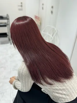 ミディアム カラー メンズ 🫧原宿艶ワンカラー /ダブルカラー🫧のヘアスタイル