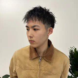 ショート カラー パーマ ヘアアレンジ メンズ 💎髪質改善特化💎 RUITOのヘアスタイル