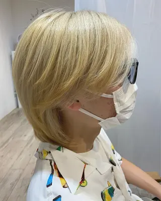 ショート カラー メンズ kaminote所属・福西晃希 【艶髪・髪質改善】のヘアスタイル