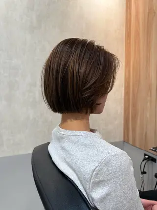 ショート カラー 神戸ボブ✂️ ioe三宮/田 伸佳のヘアスタイル