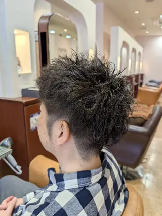 ショート パーマ メンズ ブランシェ勝川南口店 石原 あゆみのマツエク・マツパデザイン