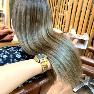 ロング カラー パーマ ヘアアレンジ メンズ キッズ ネイル マツエク・マツパ 髪質改善 艶髪🔵ﾌｾﾅｵﾔのヘアスタイル