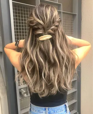 ロング 美髪/ハイライト 指名No.1KAIのヘアスタイル