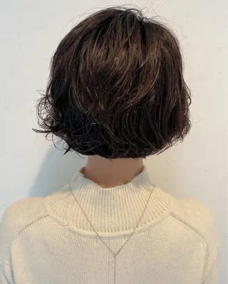 ショート カラー パーマ The book hand salon所属・伊藤 さやかのヘアスタイル