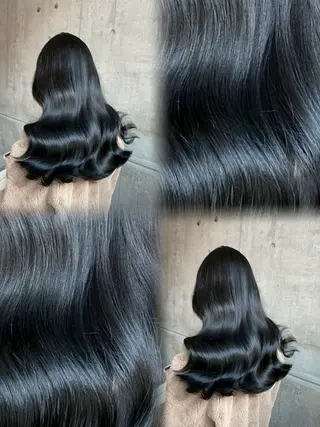 ロング カラー 韓国ヘア/赤み消し /大人透明感🫧のヘアスタイル