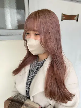 ロング カラー ヘアアレンジ maoブリーチ無し 似合わせカラーのヘアスタイル